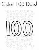 100 Dots Coloring Color School Dot Days Twisty 100th Pages Print Noodle Twistynoodle Cursive Favorites Login Add sketch template