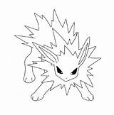 Jolteon Coloring Pages Downloadable Worksheets Comments sketch template