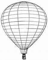 Air Balloon Hot Coloring Pages Balloons Kids Luchtballon Printable Clipart Patterns Kleurplaat Fun Library sketch template
