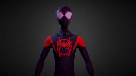 Miles Morales Into The Spiderverse Fan Art 3d Model By Sgtbabbit