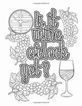 Wine sketch template