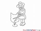 Coloring Pages Gardener Printable Sheet Title sketch template