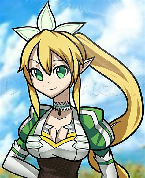 How To Draw Leafa Step By Step Anime Characters Anime