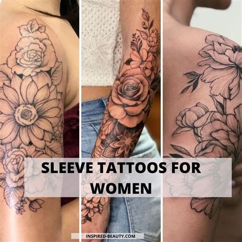 unique sleeve tattoos  women inspired beauty