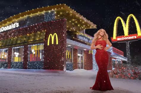 Mariah Careys Mcdonalds Menu Christmas Commercial Watch – Billboard