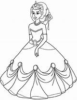 Coloring Sheets Princess Dress Supercoloring Via sketch template