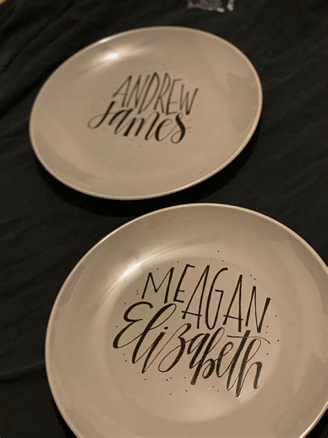 custom dinner plates etsy