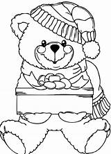 Bear Teddy Coloring Pages Holidays Parent Grand Kids Coloringsky Christmas Ausmalbilder Auswählen Pinnwand sketch template