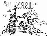April Coloring Pages Fools Months Print Colorear Year Mois Année Coloringcrew Getdrawings Getcolorings Dibujo Kids December Showers Color Printable Coloriage sketch template