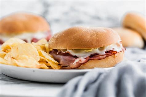 hot ham  cheese sandwiches megs everyday indulgence