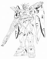 Gundam Wing Zero Lineart Drawing Pages Xxxg 00w0 Front Coloring Wikia Wiki Template Getdrawings Sketch sketch template