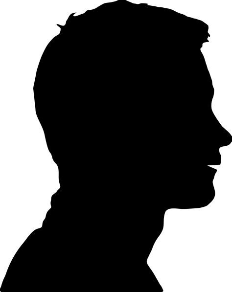 human head face silhouette clip art man silhouette png    transparent