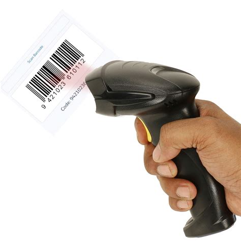 nishica laser barcode scanner handheld   usb wired barcode reader optical laser high speed