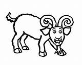 Billy Goats Gruff Goat sketch template