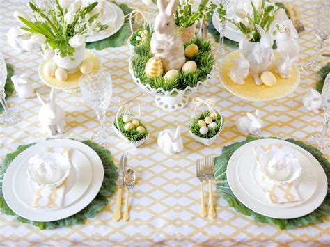 easter table decorating ideas    year hgtvs