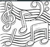 Music Notes Coloring Pages Sketch Note Drawing Printable Treble Clef Musical Vector Symbol Line Border Drawings Kente Cloth Sheets Preschoolers sketch template