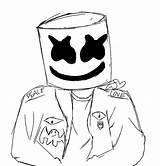 Marshmello Fortnite Coloring Pages Awesome Printable Little sketch template