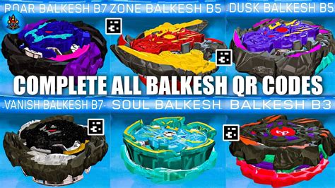 complete  balkesh qr codes beyblade burst app total burst youtube