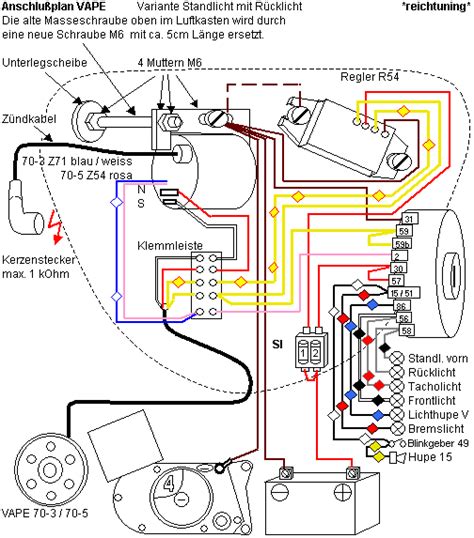 simson  vape schaltplan wiring diagram