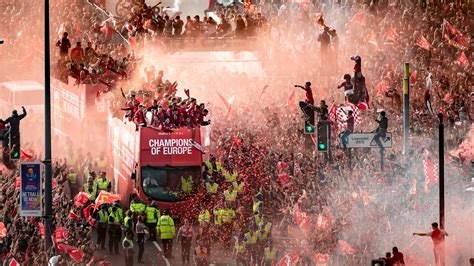 date times  route  liverpool fcs champions league trophy parade itv news granada