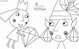 Holly Ben Pages Coloring Printable Kingdom Little Characters Jewels Wonder sketch template
