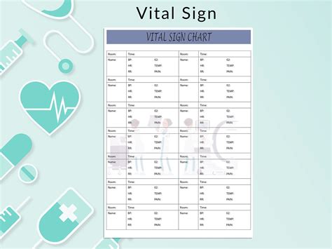 printable vital sign chart printable vital sign log