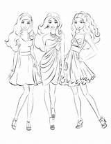 Model Coloring Pages Models Fashion Color Printable Print Getcolorings Appealing Getdrawings Colorings sketch template