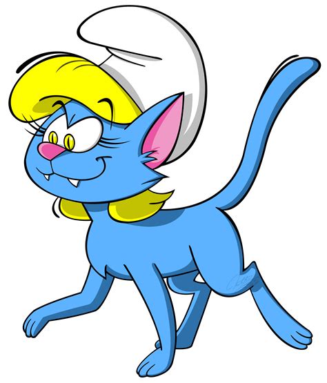 cat smurfette hero stories smurfs fanon wiki fandom
