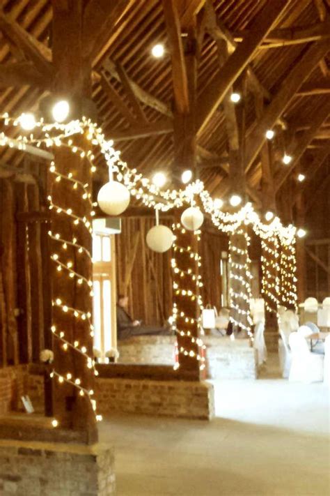 Wedding Fairy Lights At The Great Barn In Ruislip Fairy