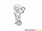 Ausmalbild Pokal Fussballspieler Ausmalbilder Malvorlage sketch template