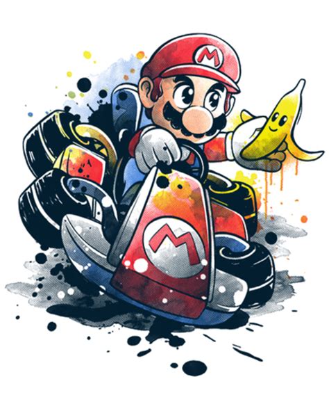 Go Kart Watercolor Is Sold By Qwertee For 12 Plus 6