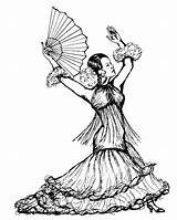 Flamenco Coloriage Gitana Bailaora Dibujalia Flamencas Excellent Andaluces sketch template