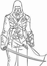 Arno Coloriage Assassin Unity sketch template