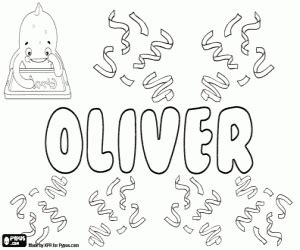 oliver    languages coloring page printable game