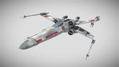 wing starfighter star wars  model  quiznos  sketchfab