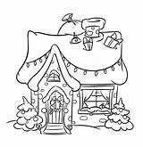 Coloring House Whoville Christmas Pages Snow Printable Cartoon Print Illustration Kids Colouring Town Color Template Book Stock Sketch Preview Getdrawings sketch template