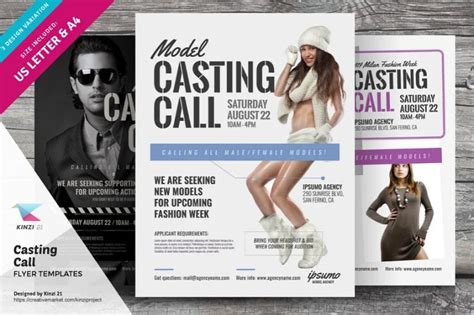 casting call flyer template  graphic cloud