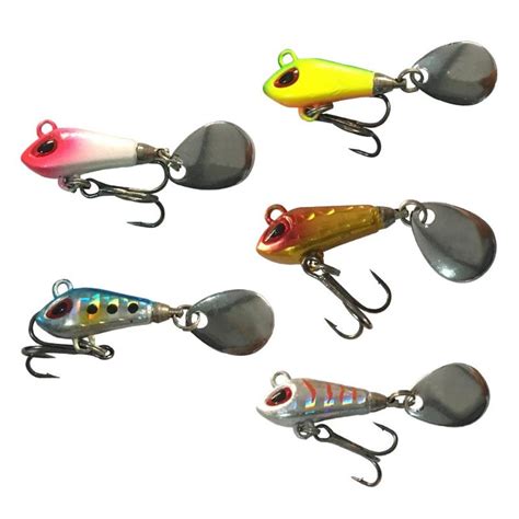 mini fishing lure spoon metal vib lures     tackle pin crankbait vibration fake