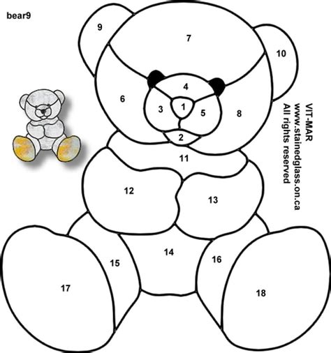 teddy bear patterns printable  printable
