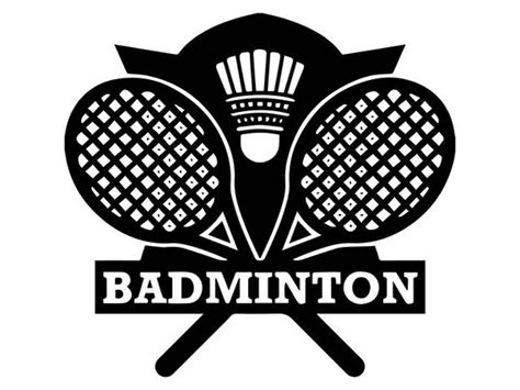 badminton logo  birdie racket court sports competition etsy
