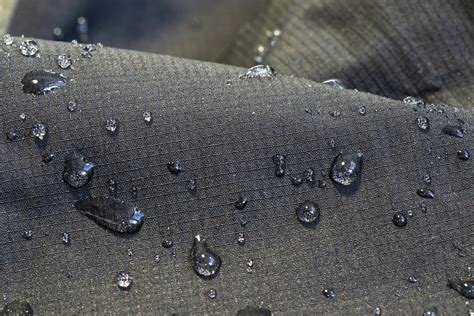 droplets  water resistant fabric