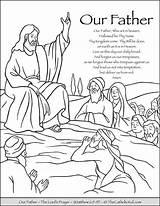 Coloring Prayer Praying Thecatholickid Forgive Games Cnt Hail sketch template
