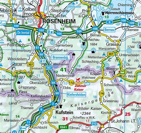 koop landkaart oostenrijk  met plaatsnamenregister voordelig  bij commee