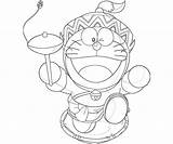 Doraemon Himitsu Nobita Coloring Pages Soldier Another Surfing sketch template