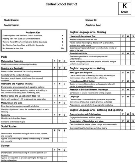 report card templates homeschool high school