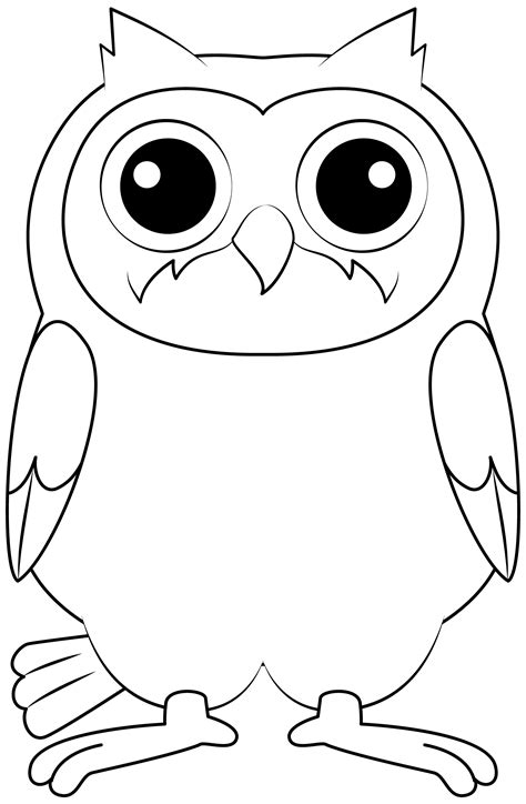 owl template printable