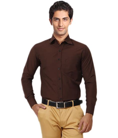 unique  men brown shirt buy unique  men brown shirt    prices  india