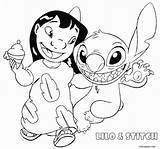 Stitch Lilo Ohana Coloring Pages Drawing Printable Getdrawings sketch template