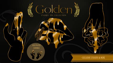 Golden An Lgbtq Sex Positive Enamel Pin Series By K E Antoloci