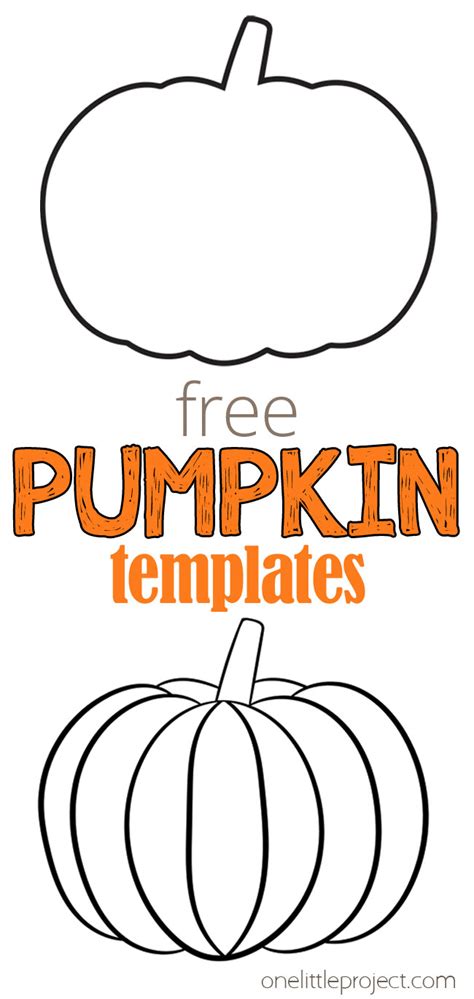 pumpkin printables  printable templates